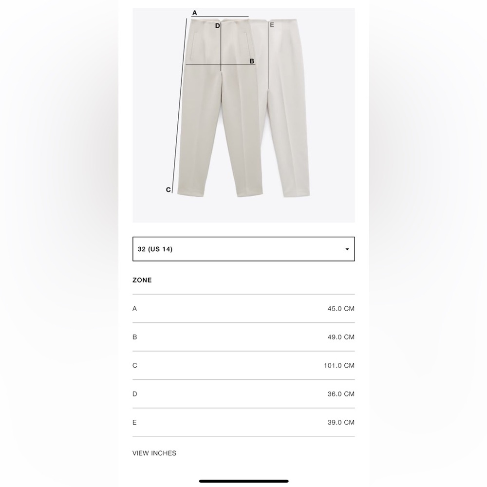 ZARA HIGH WAISTED ZW SAILOR STRAIGHT JEANS - Picture 11 of 11